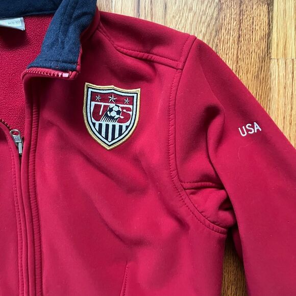 Nike US Soccer Black and Red Fleece Jacket - Picture 3 of 8